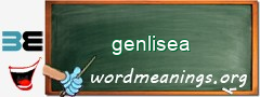 WordMeaning blackboard for genlisea